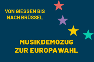 Musikdemozug zur Europawahl