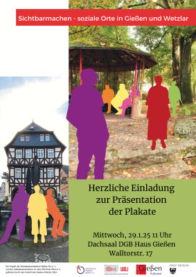 Einladung Präsentation Plakate