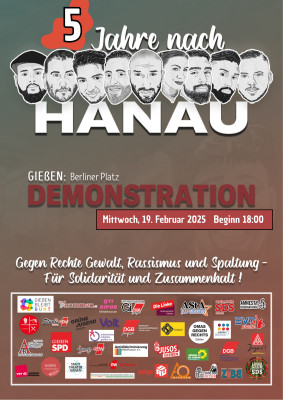 Hanau Plakat Demoaufruf